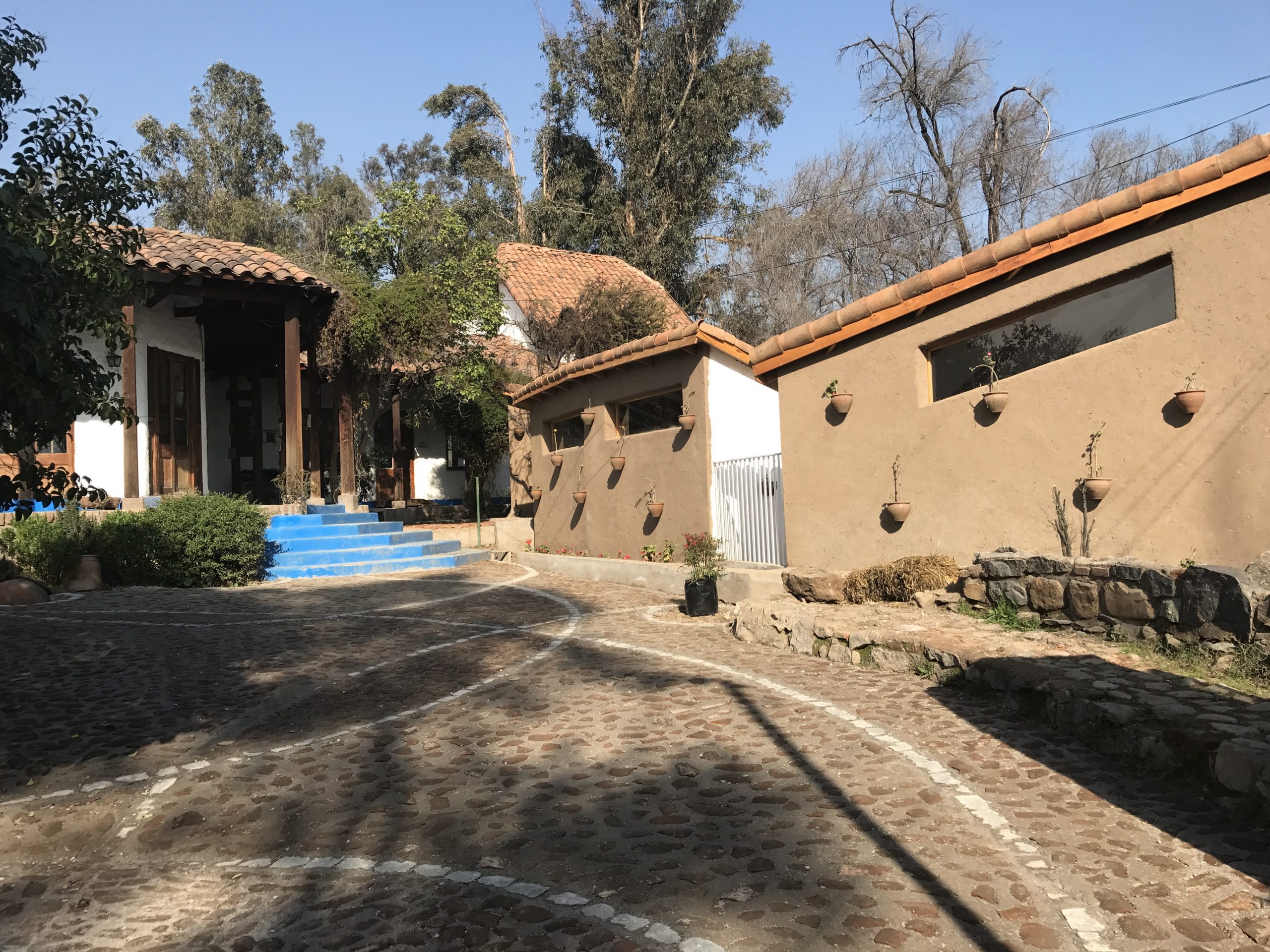 COLEGIO ENTRADA Y MURO CON MACETEROS